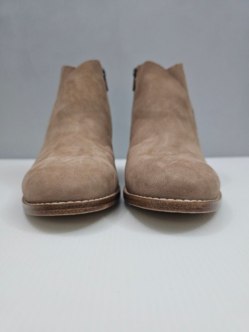 Eileen Fisher Melrose Ankle Bootie Womens 11 Earth Tan Nubuck Block Heel Boot - Picture 7 of 14